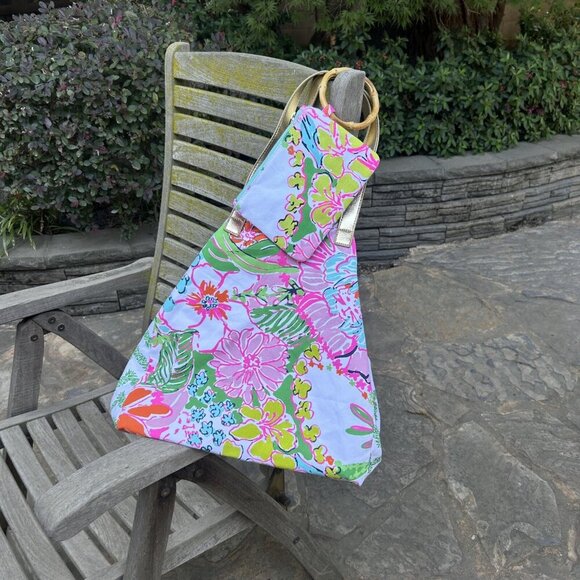 Lilly Pulitzer for Target Large Floral Tote and Wristlet - Picture 8 of 9